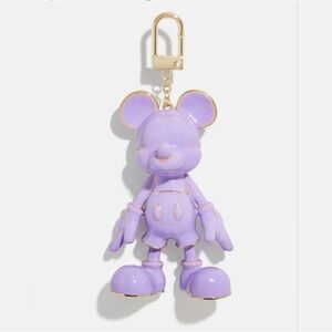✨️💜 BAUBLEBAR Disney Mickey Mouse Monochromatic purple Bag Charm Key Chain ✨️💜